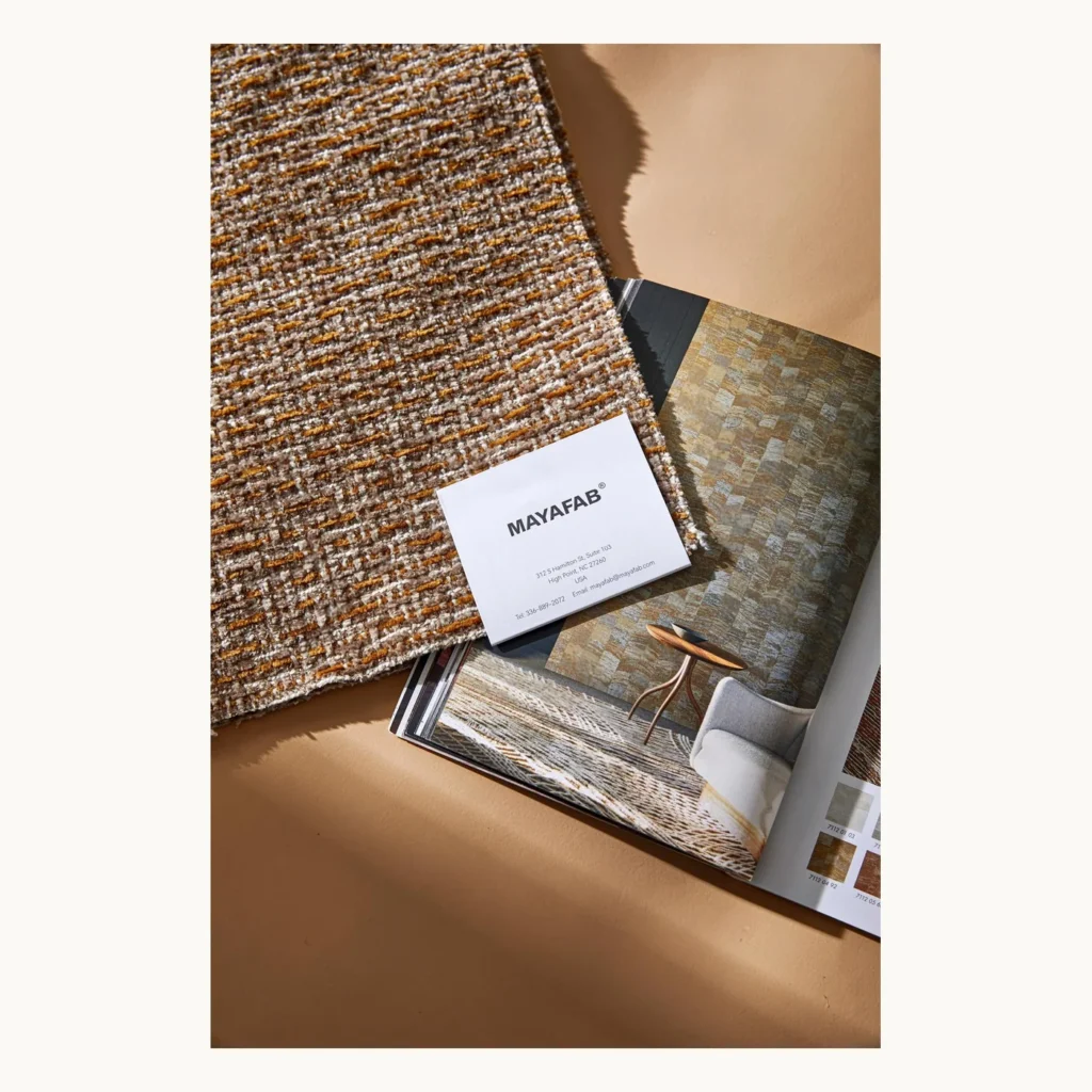 Photograph of Woven Fabric Designer Presentation Card