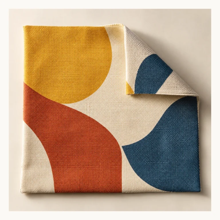 Digital concept rendering of Abstract Printed Cotton Canvas Design Concept