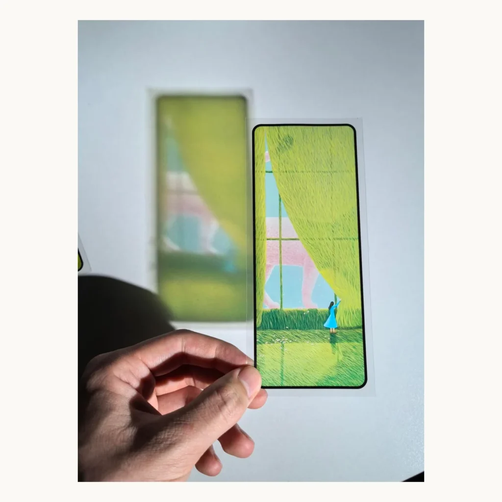 Photograph of Forest Green Transparent PET Bookmark
