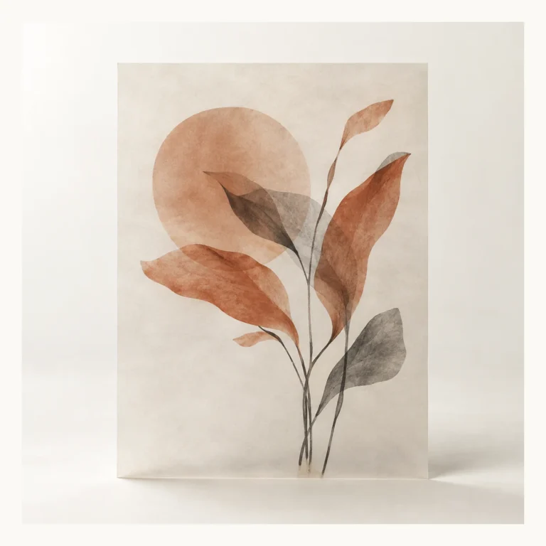 Digital concept rendering of Botanical Vellum Poster Design Concept