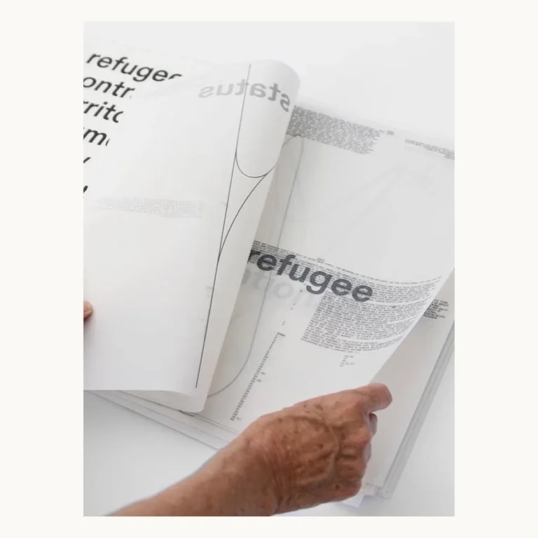 Photograph of Large-Format Vellum Print