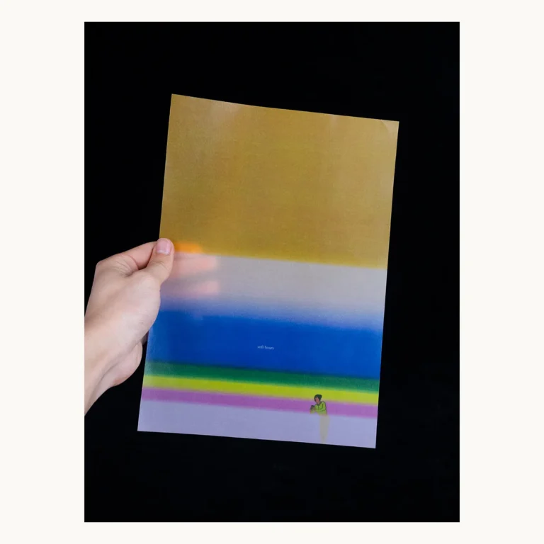 Photograph of Soft-Focus Vellum Art Poster