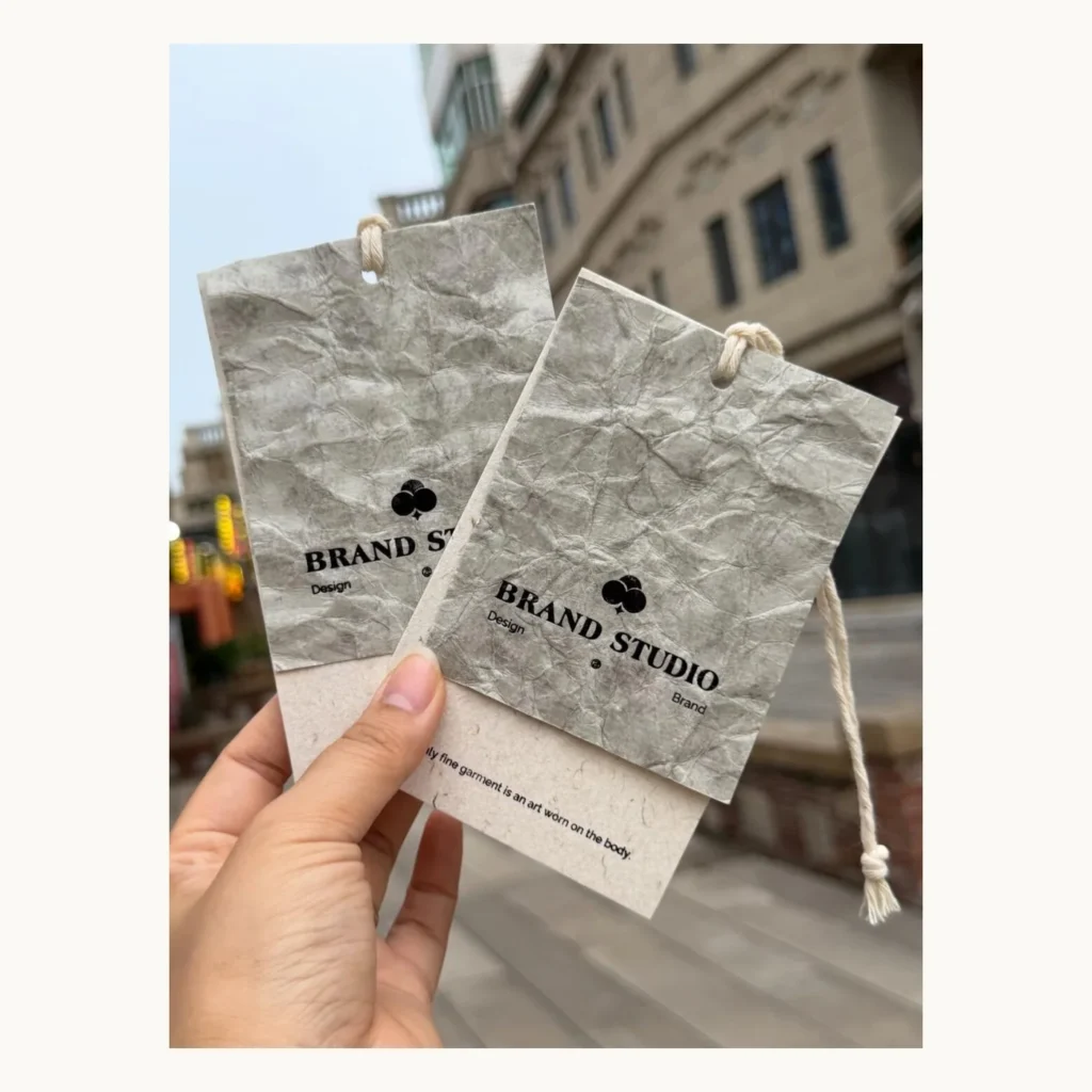 Photograph of Crumpled Paper Hang Tags