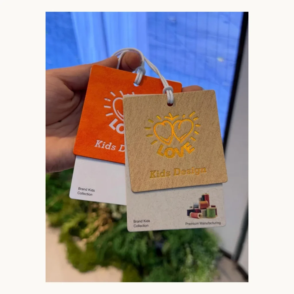 Photograph of Textured Childrenswear Hang Tags
