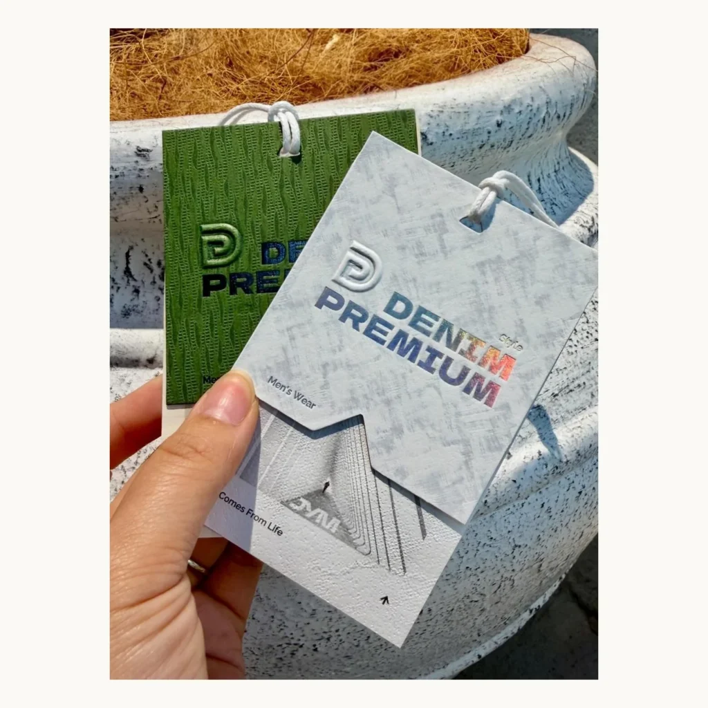 Photograph of Vintage Denim Menswear Hang Tags